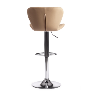 Стул барный Tetchair AVIONIC mod. KY712A металл/экокожа, бежевый/хром