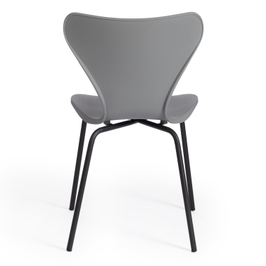 Стул Jacobsen mod DC 102 пластик/металл, 50 х 46 х 82 см , серый 024/черный