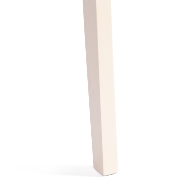 Стул Tetchair Гольфи 2 / Гольфи Джуниор (Golfi Junior),  Дерево гевея Ivory White, ткань коричнево-золотая