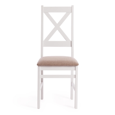 Стул CROSSMAN Многослойная фанера, 1004140, white, ткань бежевая Ford William 7