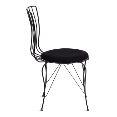 Стул LALITA mod. 172 металл/ткань, 44 х 51.5 х 85 см, Black черный