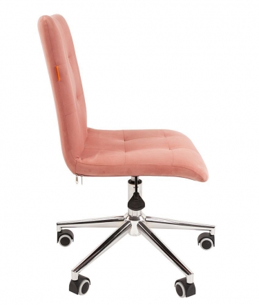 Кресло для оператора CHAIRMAN 030 chrome ткань T-26 Розовый