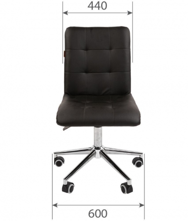 Кресло для оператора CHAIRMAN 030 chrome ткань T-75 Бирюзовый