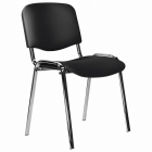 Стул STAFF Iso Lite CF-008, хром, кожзам черный Z-11*