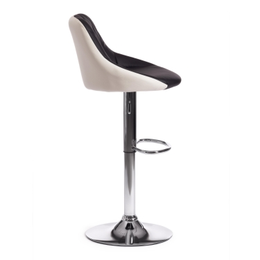 Стул барный Tetchair MESSY mod. KY704C металл/экокожа, черный/белый/хром