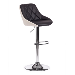 Стул барный Tetchair MESSY mod. KY704C металл/экокожа, черный/белый/хром