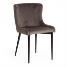 Стул Tetchair MANTRA mod. 713 ткань/металл, 49х61х82 см, высота до сидения 49 см, темно-серый barkhat 14/черный