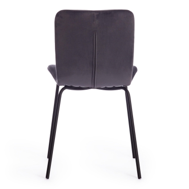 Стул KRANZ mod. 9322М экокожа / пластик , 53 х 55 х 45 х 76,5, Grey Cерый 7 / Brown Коричневый 9 / черный