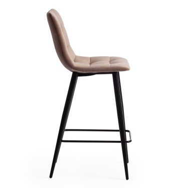 Стул KRANZ mod. 9322М экокожа / пластик , 53 х 55 х 45 х 76,5, Grey Cерый 7 / Brown Коричневый 9 / черный
