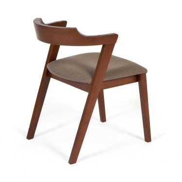 Стул мягкое сидение Tetchair VERSA (Верса) каркас бук, сиденье ткань, Коричневый