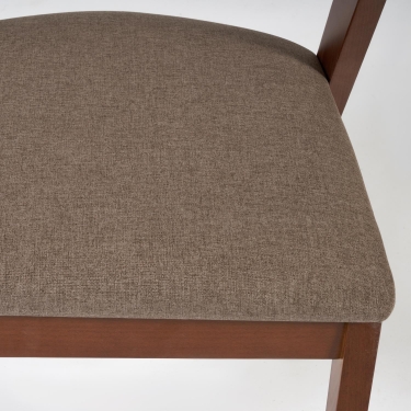 Стул мягкое сидение Tetchair VERSA (Верса) каркас бук, сиденье ткань, Коричневый