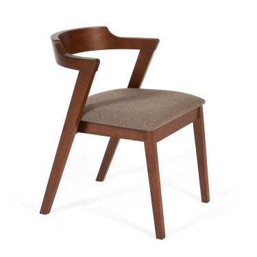 Стул мягкое сидение Tetchair VERSA (Верса) каркас бук, сиденье ткань, Коричневый