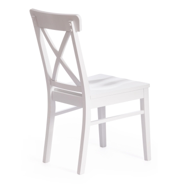 Стул Retro дерево гевея, МДФ, 44,3 x 55 x 89 x SH45см, Белый White