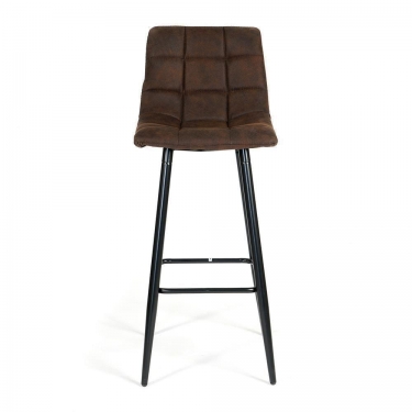 Стул барный SPICE mod.8078 металл,ткань наппа, 51 x 42 x 104 см, темно-коричневый/черный, PK-03