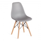 Стул Tetchair CINDY EAMES mod. 1801 дерево бук/металл/сиденье пластик, Light grey светло-серый
