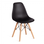Стул Tetchair CINDY EAMES mod. 1801 дерево бук/металл/сиденье пластик, Black черный
