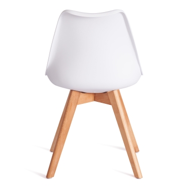 Стул Tetchair TULIP mod. 73-1 дерево/пластик/экокожа, белый