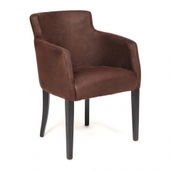 Кресло KNEZ Бук, 59,5 х 57 х 79,5 см , ножки wenge, нубук - коричневый нубук 7