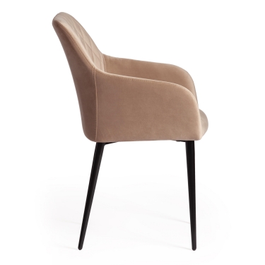 Кресло Tetchair BREMO mod. 708 ткань/металл, бежевый barkhat 5/черный
