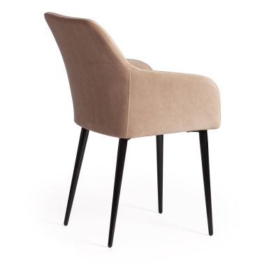 Кресло Tetchair BREMO mod. 708 ткань/металл, бежевый barkhat 5/черный