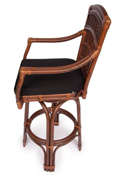 Барный стул Andrea Pecan Washed античн. орех, Ткань рубчик, цвет кремовый