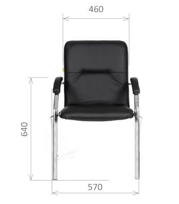 Кресло посетителя CHAIRMAN 850 Terra 118 черный