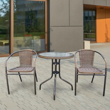 Комплект мебели Асоль-1A TLH-037AR3/060RR-D60 Cappuccino 2Pcs