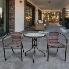 Комплект мебели Асоль-1B TLH-037BR2/060RR-D-60 Brown 2Pcs