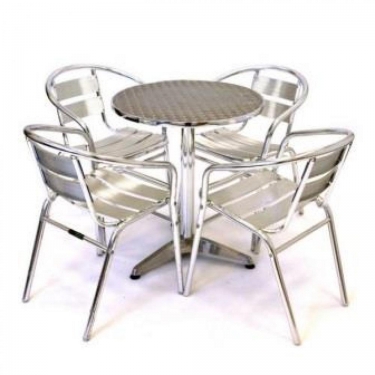 Комплект мебели LFT-3059/T3127-D60 Silver 4+1 LFT-3059/T3127-D60 Silver 4Pcs