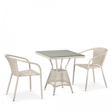 Комплект плетеной мебели T706/Y137C-W85 Latte 2Pcs