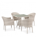 Комплект плетеной мебели Афина-мебель T706/Y350-W85 Latte 4Pcs