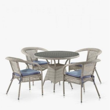 Комплект плетеной мебели T220CT/Y32-W85 Latte 4Pcs