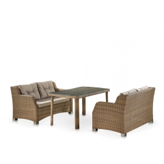 Комплект плетеной мебели T51B/S51B-W65 Light brown