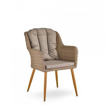 Комплект плетеной мебели T363B/Y363B-W65 4PCS Light Brown