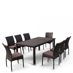 Комплект плетеной мебели T347/Y380A-W53 Brown 8PCS