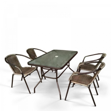 Комплект мебели Николь-3B CDC01/CDT016-120х70 Brown 4Pcs