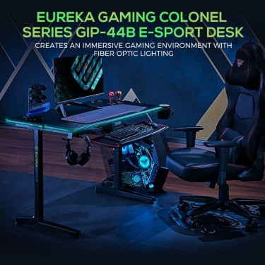 Геймерский стол с RGB подсветкой Eureka GIP 44