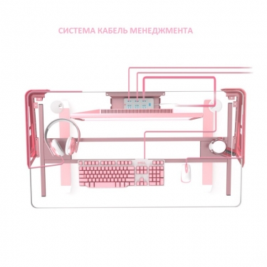 Геймерский стол Eureka I1-S Pink