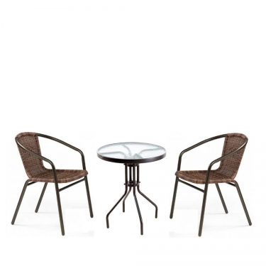 Комплект мебели Асоль-1CD CDC02/TLH060-D60 Brown 2Pcs