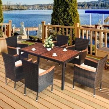 Комплект плетеной мебели AFM-460B 150x90 6Pcs Brown