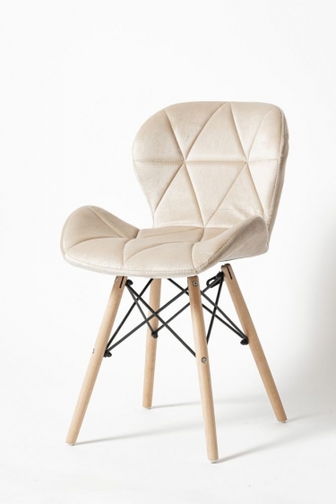 Стул кухонный Eames SC-026 вельвет Бежевый