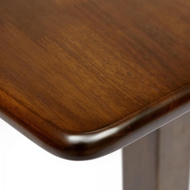 Стол TEODORO mod. F-SHR3624RD W4 дерево гевея/мдф, 60x9090x120x76см, walnut орех