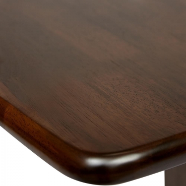 Стол TEODORO mod. F-SHR3624RD W4 дерево гевея/мдф, 60x9090x120x76см, walnut орех