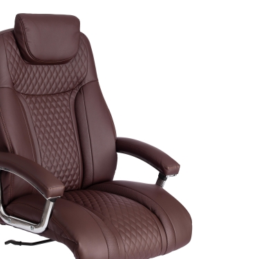 Кресло офисное Tetchair Trust max экокожа, коричневый