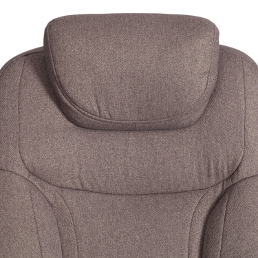 Кресло офисное Tetchair Trust max, ткань рогожка Nice, мокко (серо-бежевая)