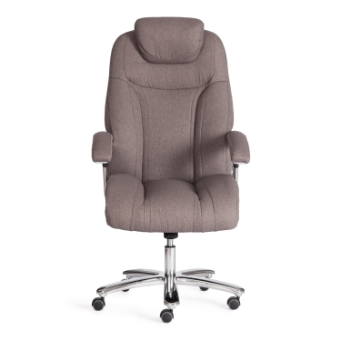 Кресло офисное Tetchair Trust max, ткань рогожка Nice, мокко (серо-бежевая)