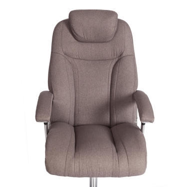 Кресло офисное Tetchair Trust max, ткань рогожка Nice, мокко (серо-бежевая)