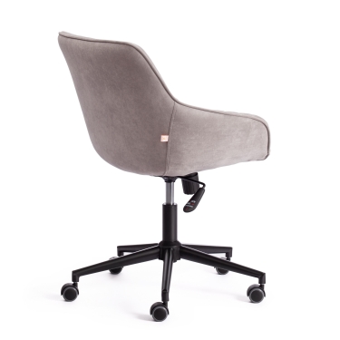 Кресло офисное Tetchair DUBLIN, велюр Clermon, светло-серый, 60