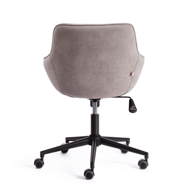 Кресло офисное Tetchair DUBLIN, велюр Clermon, светло-серый, 60