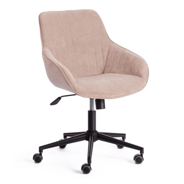Кресло офисное Tetchair DUBLIN велюр Clermon, бежевый, 40